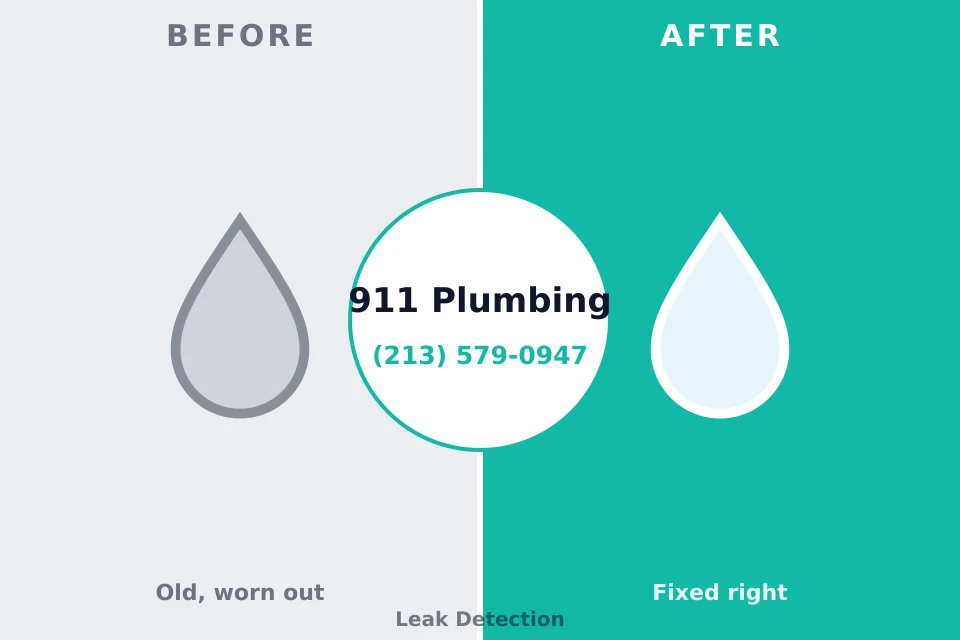 Before and after: plumbing repair Groveland, ID